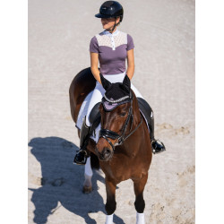 Capucha antimoscas Equestrian Stockholm con cancelación de ruido Violeta oscuro