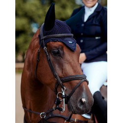 Capucha antimoscas Equestrian Stockholm con cancelación de ruido Marino plateado Azul marino