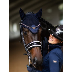 Capucha antimoscas Equestrian Stockholm moderna Rubor laguna Azul