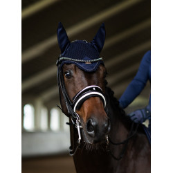 Capucha antimoscas Equestrian Stockholm moderna Rubor laguna Azul