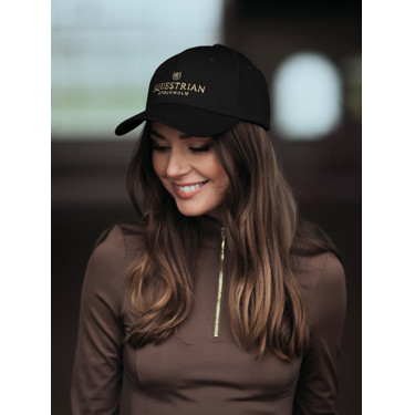 Gorra Equestrian Stockholm Negro dorado