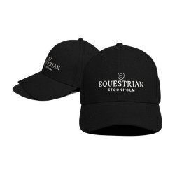 Gorra Equestrian Stockholm Negro blanco