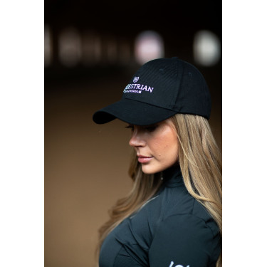 Gorra Equestrian Stockholm Negro blanco