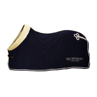 Manta polar Equestrian Stockholm con forro de pelo Marino Azul marino