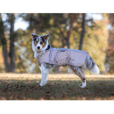 Manta para perro Equestrian Stockholm Reflective Negro luminoso