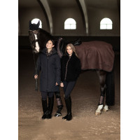 Manta riñonera cuadrada polar Equestrian Stockholm Edición negra Negro