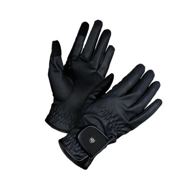 Guantes de equitación Equestrian Stockholm Motion Edición negra Negro Guantes de equitación Equestrian Stockholm Motion Edición negra Negro