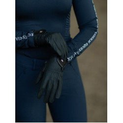 Guantes de equitación Equestrian Stockholm Motion Edición negra Negro Guantes de equitación Equestrian Stockholm Motion Edición negra Negro
