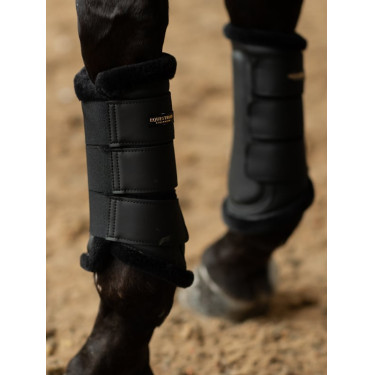 Gueteras de doma Equestrian Stockholm Negro dorado