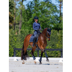 Guarniciones de doma Equestrian Stockholm de malla Azul medianoche Azul marino Guarniciones de doma Equestrian Stockholm de malla Azul medianoche Azul marino
