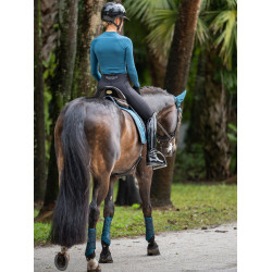 Guarniciones de doma Equestrian Stockholm de malla Azul verde azulado