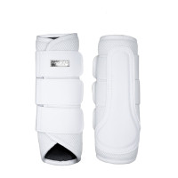 Guarniciones de doma Equestrian Stockholm de malla Blanco plateado Azul marino