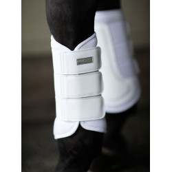 Guarniciones de doma Equestrian Stockholm de malla Blanco plateado Azul marino