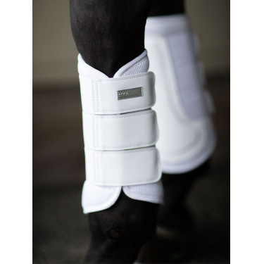Guarniciones de doma Equestrian Stockholm de malla Blanco plateado Azul marino