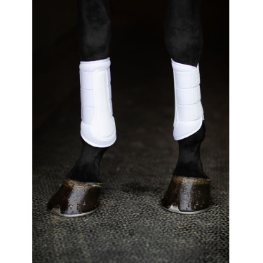 Guarniciones de doma Equestrian Stockholm de malla Blanco plateado Azul marino