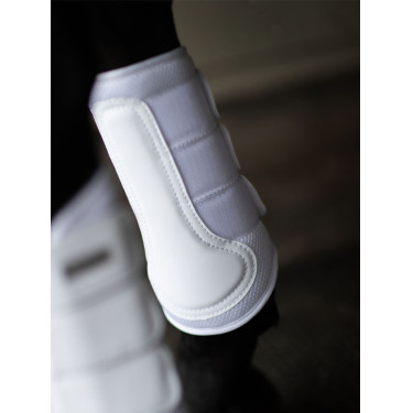 Guarniciones de doma Equestrian Stockholm de malla Blanco plateado Azul marino