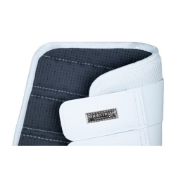Guarniciones de doma Equestrian Stockholm de malla Blanco plateado Azul marino