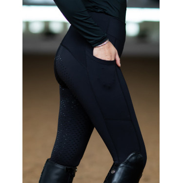 Leggings de equitación Equestrian Stockholm Movement para mujer Todo negro Leggings de equitación Equestrian Stockholm Movement para mujer Todo negro