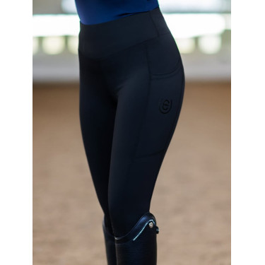 Leggings de equitación Equestrian Stockholm Movement para mujer Todo negro Leggings de equitación Equestrian Stockholm Movement para mujer Todo negro