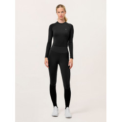 Leggings de equitación Equestrian Stockholm Movement para mujer Edición negra Negro