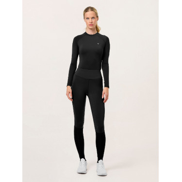 Leggings de equitación Equestrian Stockholm Movement para mujer Edición negra Negro