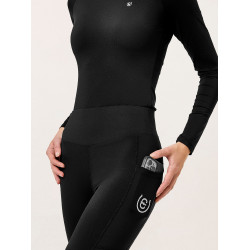 Leggings de equitación Equestrian Stockholm Movement para mujer Edición negra Negro