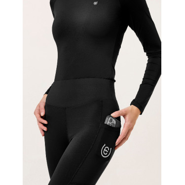 Leggings de equitación Equestrian Stockholm Movement para mujer Edición negra Negro