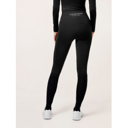 Leggings de equitación Equestrian Stockholm Movement para mujer Edición negra Negro