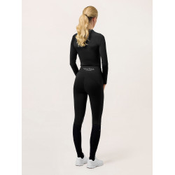 Leggings de equitación Equestrian Stockholm Movement para mujer Edición negra Negro