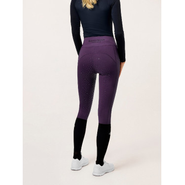 Leggings de equitación Equestrian Stockholm Movement para mujer Negro cuervo Violeta