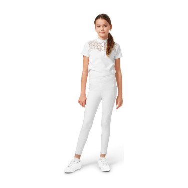 Legging de equitación Equestrian Stockholm Movement Young Rider Blanco