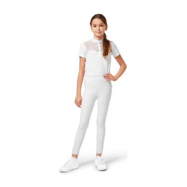 Legging de equitación Equestrian Stockholm Movement Young Rider Blanco