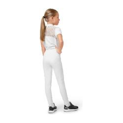 Legging de equitación Equestrian Stockholm Movement Young Rider Blanco