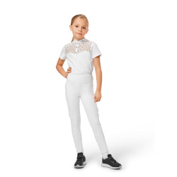 Legging de equitación Equestrian Stockholm Movement Young Rider Blanco