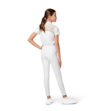 Legging de equitación Equestrian Stockholm Movement Young Rider Blanco