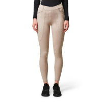 Leggings de equitación Equestrian Stockholm Premium para mujer Beige