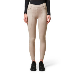 Leggings de equitación Equestrian Stockholm Premium para mujer Beige