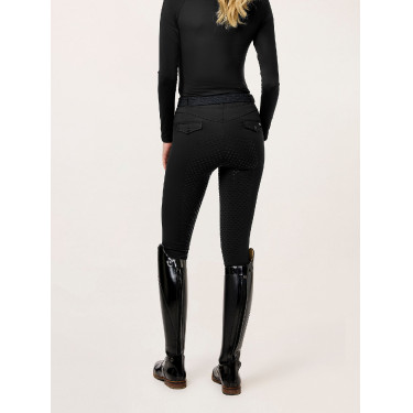 Leggings de equitación Equestrian Stockholm Premium para mujer Negro