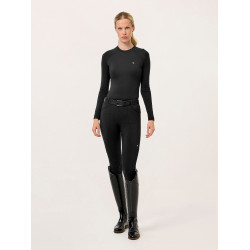 Leggings de equitación Equestrian Stockholm Premium para mujer Negro