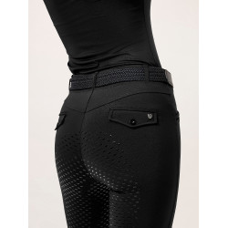 Leggings de equitación Equestrian Stockholm Premium para mujer Negro