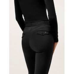 Leggings de equitación Equestrian Stockholm Premium para mujer Negro
