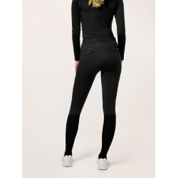Leggings de equitación Equestrian Stockholm Premium para mujer Negro