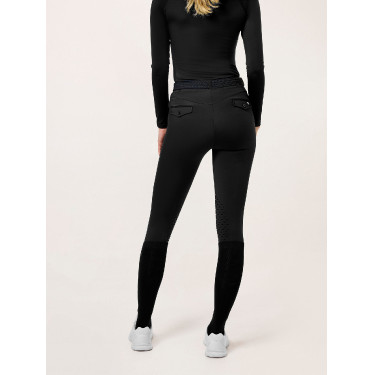 Leggings de equitación Equestrian Stockholm Premium para mujer Negro