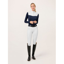 Leggings de equitación Equestrian Stockholm Premium para mujer Blanco