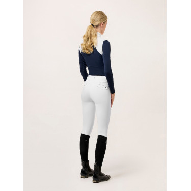 Leggings de equitación Equestrian Stockholm Premium para mujer Blanco