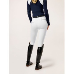 Leggings de equitación Equestrian Stockholm Premium para mujer Blanco