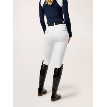 Leggings de equitación Equestrian Stockholm Premium para mujer Blanco