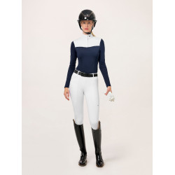 Leggings de equitación Equestrian Stockholm Premium para mujer Blanco