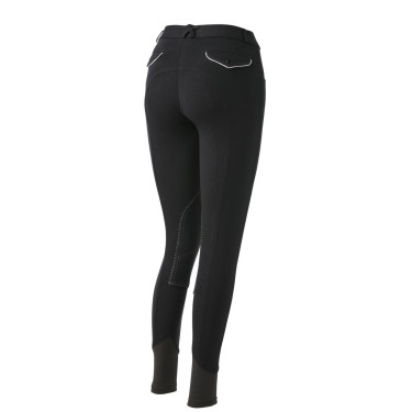 Pantalón Equi-Theme Pro Antracita / blanco Gris