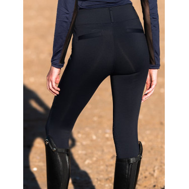Legging de equitación Equestrian Stockholm Supreme para mujer Edición negra Negro